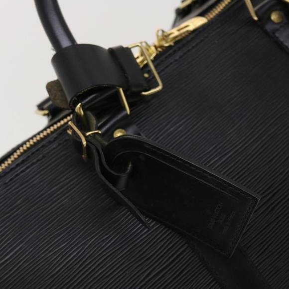 LOUIS VUITTON Epi Keepall 50 Boston Bag Noir M42962 LV Auth 40724 - Picture 15 of 16